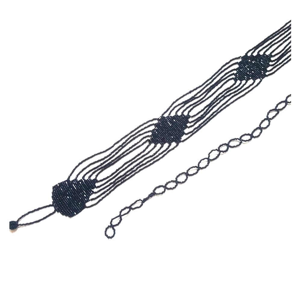 Beaded Belt Black